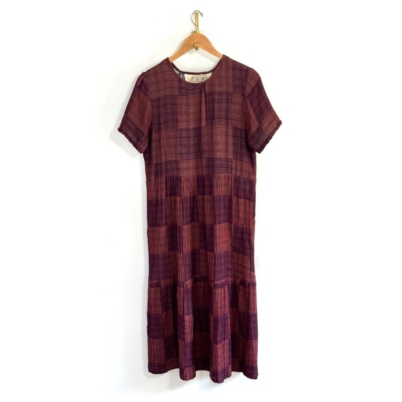 Ace & Jig Midi Tiered Short-Sleeve Marie Dress in Cabaret - Picture 2 of 7